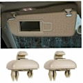 Miniatyrbild 5 av 5: st - Solskydd Klämma för Audi A4 A5 S5 Q3 Q5 8U0857562A [Beige]