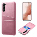 Miniatyrbillede 2 af 5: SKALO Samsung S23 PU Læder Kort Etui - Rosaguld Rosaguld