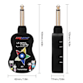 Miniatyrbilde 5 av 5: Uhf B9 Bluetooth Trådløst Gitar Sender Mottaker System Oppladbart For Elektrisk Gitar Bass{EE}