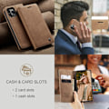 Miniatyrbillede 2 af 5: Iphone 14/14 Pro/14 Max/14 Promax Læder Flip Cover Brun iPhone14