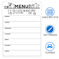 Miniatyrbillede 3 af 7: Menutavle Ugentlig Planlægger, Magnetisk Memo Madplan Købeliste, A4 To Do Liste, Køleskabs Menu Hvidtavle, Genanvendelig Tørvisk