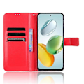Miniatyrbilde 2 av 5: For Honor 200 Smart 5G/ Play 60 Plus 5G Stativ Veske Lær Lommebok Telefon Deksel Crazy Horse Tekstur {EE} Red