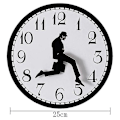 Miniatyrbild 5 av 5: Walks Clock, Silly Walk Väggklocka, En Intressant Väggklocka för Sovrum Kök Vardagsrum, Novel[HsSs]{EE}