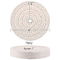 Miniatyrbilde 2 av 4: Ekstra Tykke Poleringshjul 6 Tommer (70 Lag) For Benkslipeverktøy Med 1/2\" Arborhull 2 Stk - Sfygv