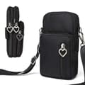 Mobile phone bag with shoulder strap - Handbag black h black 142