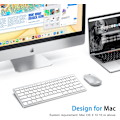 Miniatyrbild 2 av 5: Bluetooth-tangentbord för Mac, kompakt trådlöst tangentbord kompatibelt