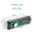 Miniatyrbild 1 av 4: Bilstereo med Bluetooth, Single DIN, MP3-spelare med appstyrning, AM/FM-radio, AUX-ingång, 2 USB-portar