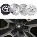 4-pack - Toyota Center Caps / Wheel Hub Emblems - B 75 57mm - Silver
