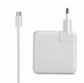 Miniatyrbillede 1 af 2: MacBook-kompatibel oplader/erstatningsadapter PD61W + 2m Type-C kabel