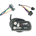 Miniatyrbillede 4 af 4: Elcykel LED S800 Display 36v 48v Elcykel Intelligent Kontrolpanel Display El Black
