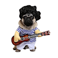 Miniatyrbild 1 av 3: Hunddräkt Julkläder Husdjur Katter Polisman Spelar Gitarr Cosplay Kläder (spelar gitarr