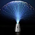 Miniatyrbillede 3 af 5: Fiberoptisk lampe med farveskiftende fiberoptisk belysning, batteridrevet fiberoptisk springvand natlampe