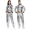 Miniatyrbillede 1 af 3: Par Astronaut Jumpsuit Uniform Karneval Halloween Cosplay Fest Rumdragt Rollespil Udklædning Kvinder M