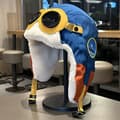 Vintermössa med skyddsglasögon - Tjockt foder, Öronlapps-bombermössa för skidåkning & cykling, Vindtät & Varm Blue (hat Circumference 56-59cm)