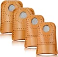 4 Pieces (2.9/3.1*3.9*0.4 cm) Leather Thumb Hand Thumb Finger P