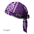 Pikkukuva 1 / 10: Nopeasti kuivuva merirosvohattu puuvilla ulkoilu urheilu bandana PURPLE{F2} purple