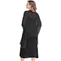 Miniatyrbilde 5 av 5: Svart sjal og slør kveld chiffon elegant myk silke slør bryllup foulard mariage