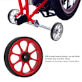 Miniatyrbild 7 av 8: Fällbar cykel i aluminiumlegering, lättvikthjul 82mm, breddat lager, lättvikthjul för Brompton 3sixty fällbar cykel, röd