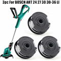 Miniatyrbilde 2 av 5: Sett med 3 spoler for Bosch gresstrimmer Art 24 27 30 30-36 Li 18 M 1,65 mm.