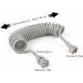 Miniatyrbillede 2 af 5: 3M Teleskopisk Bruseslange Badeværelse Fjeder Slange Spiral Slange med Rustfrit Stål Konnektor til Badeværelse Brusepistol