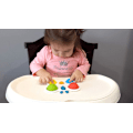 Miniatyrbild 5 av 5: Fidget Popper Sensoriska Babysaker för 6+ Månader, Montessori Busy Toy för 1 2 3 Åriga Småbarn Tryck och Popping Bubbles Badleksaker, Resor (Fjäril)