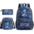 (ee) Lilo & Stitch Ryggsäck Set skolväska. k Lightning blue