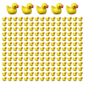 Miniatyrbilde 5 av 10: 100/200 stk Mini Gummi Andunger Miniatyr Harpiks Andunger Gule Små D 200stk gule 200stk 200pcs yellow 200pcs