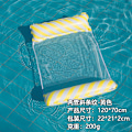 Miniatyrbillede 8 af 11: Ny oppustelig flydende række udendørs foldbar ryglæn klemme net flydende seng vand oppustelige forsyninger loungestol flydende seng Red floating raft with shed and net EU patent CE certification