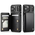 iPhone 17 Pro Max Case with Card Holder & RFID Protection Svart