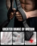 Miniatyrbild 6 av 6: Triceps Rep Attachment - Improved Range of Motion Cable Handle for Pushdowns, Curls, Face Pulls, Professional Gym Use black black color