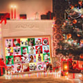 Miniatyrbillede 3 af 5: 1008-brikkers Julekalender Puslespil 24 Dages Nedtælling Overraskelse Blind Box Børn DIY Jule Dyr Puslespil Gaveæske, 100% Ny