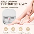 Fotspa Badkar Massageapparat Med Värme Konstant Temperatur Bubblor Vibration Rött Ljus Terapi För Avkoppling Stresslindring 37x14CM