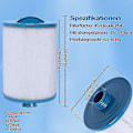 Miniatyrbilde 3 av 5: X Spa Filterpatron, Jacuzzi Erstatningsfilter, Spa Business Jacuzzi{F2}