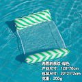 Miniatyrbillede 1 af 11: Ny oppustelig flydende række udendørs foldbar ryglæn klemme net flydende seng vand oppustelige forsyninger loungestol flydende seng Diagonal striped hammock green EU patent CE certification