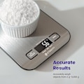 Miniatyrbillede 2 af 4: Køkkenvægt til Mad, Digital Gram og Ounce til Vægttab, Bagning, Madlavning, Keto og Måltidsforberedelse, LCD-Skærm, Medium, 304 Rustfrit Stål