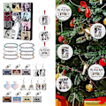 Miniatyrbillede 4 af 4: 2023 Jule Taylor Swift Tema Adventskalender, 24 Dages Jule Nedtælling Blind Box Armbånd Kit Tilbehør