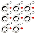 Miniatyrbilde 1 av 5: Kabelbåndholder med glidelås, 8-pakning, sterk og effektiv løsning som lyser i mørket 8PCS