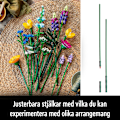 Miniatyrbild 4 av 5: 10313 Icons Vildblomsbukett, med Lavendel och Gerbera, Byggset för Vuxna, Gåva, Botanisk Samling, 2024-set