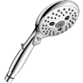 Miniatyrbillede 1 af 5: Brusehoved med vandstopknap, håndbruser 7,3 l/min med 6 sprayindstillinger, tænd/sluk-knap, universal vandbesparende, krom{ee}