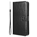 Miniatyrbillede 5 af 5: For Honor 200 Smart 5G/ Play 60 Plus 5G Støtte Etui Læder Wallet Telefon Cover Crazy Horse Tekstur {EE} Black