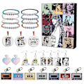 Miniatyrbillede 1 af 4: 2023 Jule Taylor Swift Tema Adventskalender, 24 Dages Jule Nedtælling Blind Box Armbånd Kit Tilbehør