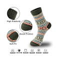 Miniatyrbild 4 av 5: 5 Par Damsockor i Ull - Tjocka Sockor för Kallt Väder - Multipack