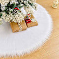 Miniatyrbilde 1 av 5: Juletreteppe, Juletrematter, Ren Hvit Plysj C