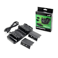 Miniatyrbilde 3 av 5: Dobbel Ladestasjon Kontrollerlader + 2 stk. Oppladbare Batterier for XBOX ONE Oppladbart Batteri Beste Dobbel Ladestasjon