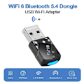 Miniatyrbillede 4 af 5: AX900 USB WiFi 6 Bluetooth 5.4 Adapter 2i1 Dongle Dual Band 2.4G&5GHz Trådløs Netværksmodtager DR