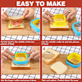 Miniatyrbilde 4 av 10: 6 stk smørbrødformer, DIY smørbrødformer for barn colour