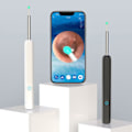 Miniatyrbillede 2 af 5: Ørerenser med HD-kamera og 6 LED-lys Ørevoksfjerner Wifi Øreske App-forbindelse Genopladeligt rengøringsværktøj White