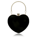 Miniatyrbillede 1 af 5: Hjerteformet Håndtaske Dame Mode Makeup Taske Aften Taske Clutch Taske Håndtaske Elegant