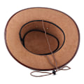Miniatyrbillede 4 af 5: Sort jungle bull læderhat, Western hat, Australsk hat, cowboyhat