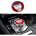 Miniatyrbild 1 av 5: Emaljerad Jaguar Röd för Jaguar Tuning Växelspaksknopp Trim Dekal XF XE XJL F-PACE Center Växelspaksskydd Glitter